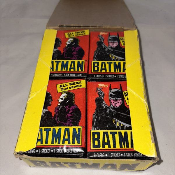 (1) One Pack - New Sealed TOPPS 1989 BATMAN The Movie 2nd Series Trading Card PACK - 9 Cards & 1 Sticker - Shuga Records