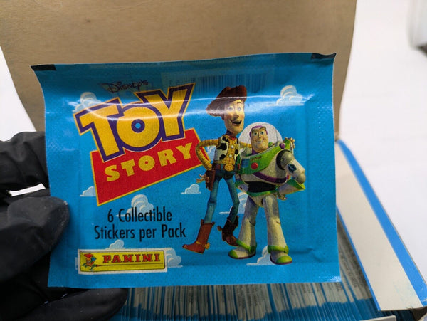 (1) One Pack - 1995 Walt Disney TOY STORY Panini Italy Trading Sticker Card - 6 Cards - Shuga Records