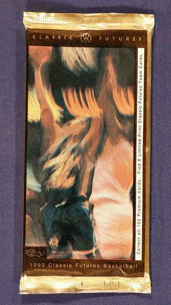 (1) One New Pack - Classic Basketball Futures 1993 Draft Picks Trading Card Pack - 10 Cards - Shuga Records