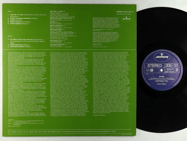 Charlie Mingus - Pre-Bird (1961) - Mint- LP Record 1970s Mercury Holland Netherlands Vinyl - Jazz / Bop / Avantgarde