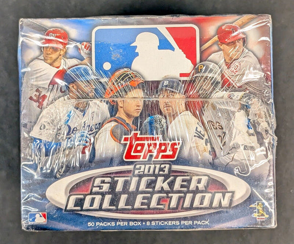 (1) One Pack - New Sealed 2013 TOPPS MLB Baseball Trading Sticker Collection Card Pack - 8 Stickers Cards - Shuga Records