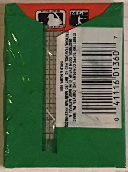 (1) One Pack - New Sealed Bowman 1991 MLB Baseball Trading Card Pack - 14 Cards - Shuga Records