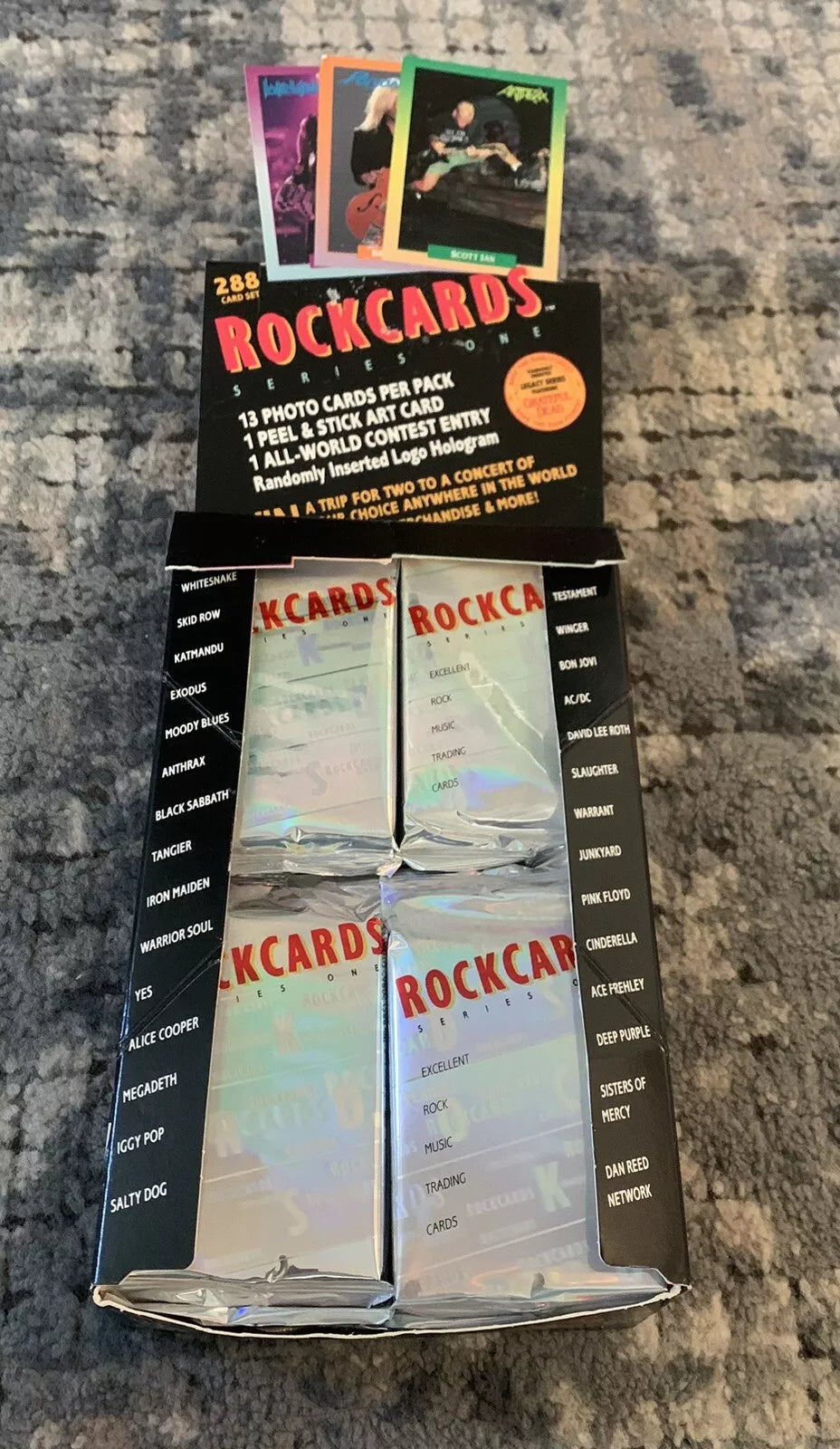 1) One Pack - 1991 Brockum RockCards Series 1 Trading Rock & Roll Car