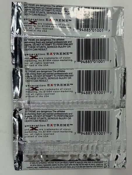 (1) One Pack - 1994 Vision GENERATION EXTREME X Trading Card - 10 Cards - Shuga Records