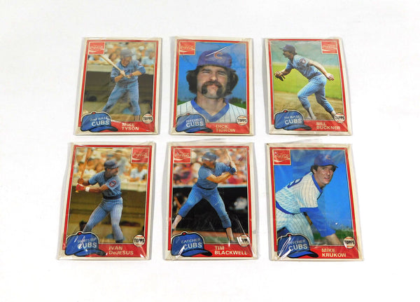 (1) One Pack - 1981 Topps Coca-Cola CHICAGO CUBS MLB Baseball Trading Card - 4 Cards - Shuga Records