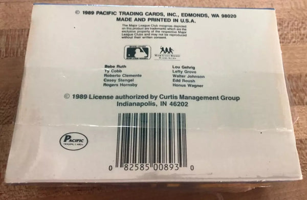 1989 Pacific Trading Cards MLB Baseball Legends Full Sealed Set - 220 Cards - Shuga Records