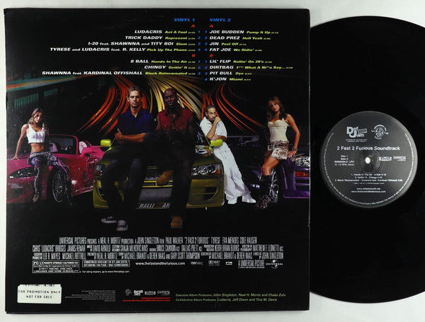 Various – 2 Fast 2 Furious - Mint- 2 LP Record 2003 Def Jam South USA Promo Vinyl & Insert - Soundtrack - Shuga Records