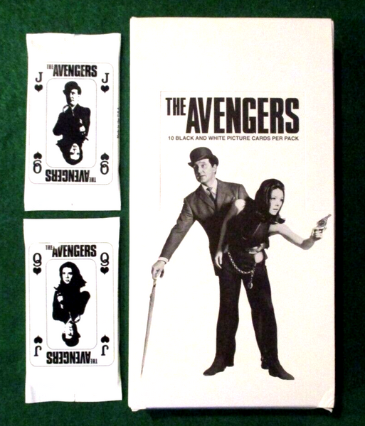 (1) One Pack - Cornerstone 1992 THE AVENGERS - Black And White Trading Card - 10 Cards - Shuga Records