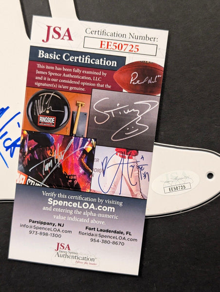 SLOWDIVE - Signed Autographed Full Band x5 Tele Guitar Pickguard COA JSA - Shuga Records