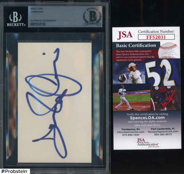 Signed Autograph JAMIROQUAI (Jay Kay) Auto 3"x5" Index Card Slab BAS JSA COA - Shuga Records