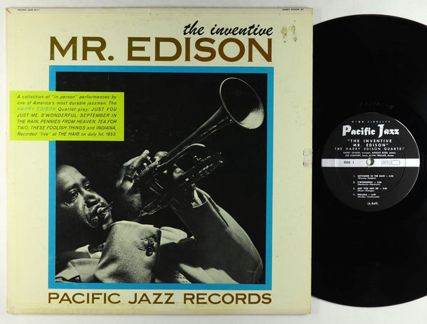 Harry Edison - The Inventive Mr. Edison - VG+ LP Record 1960 Pacific Jazz USA Mono Vinyl - Jazz - Shuga Records