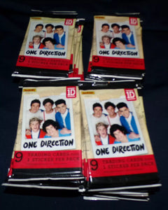 (1) One Pack - New Sealed PANINI 2013 ONE DIRECTION 1D Trading Card PACK - 9 Cards & 1 Sticker - Shuga Records