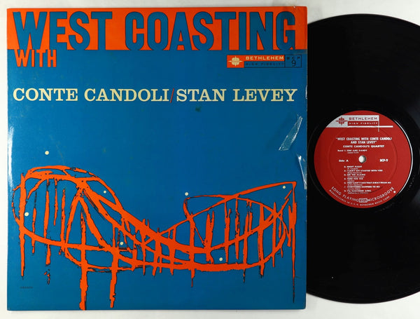 Conte Candoli's Quartet / Stan Levey's Sextet - West Coasting With - VG+ LP Record 1957 Bethlehem USA Mono Original Vinyl - Jazz / Cool Jazz / Bop - Shuga Records