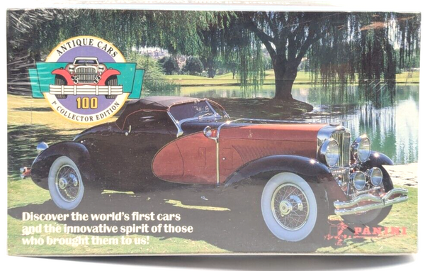 (1) One Pack - New 1992 Panini Antique Cars 1st Edition Trading Card - 8 Cards Per Pack - Shuga Records