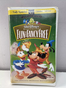 Fun and Fancy Free (1947) - VG+ VHS 1997 Walt Disney Tape - Shuga Records
