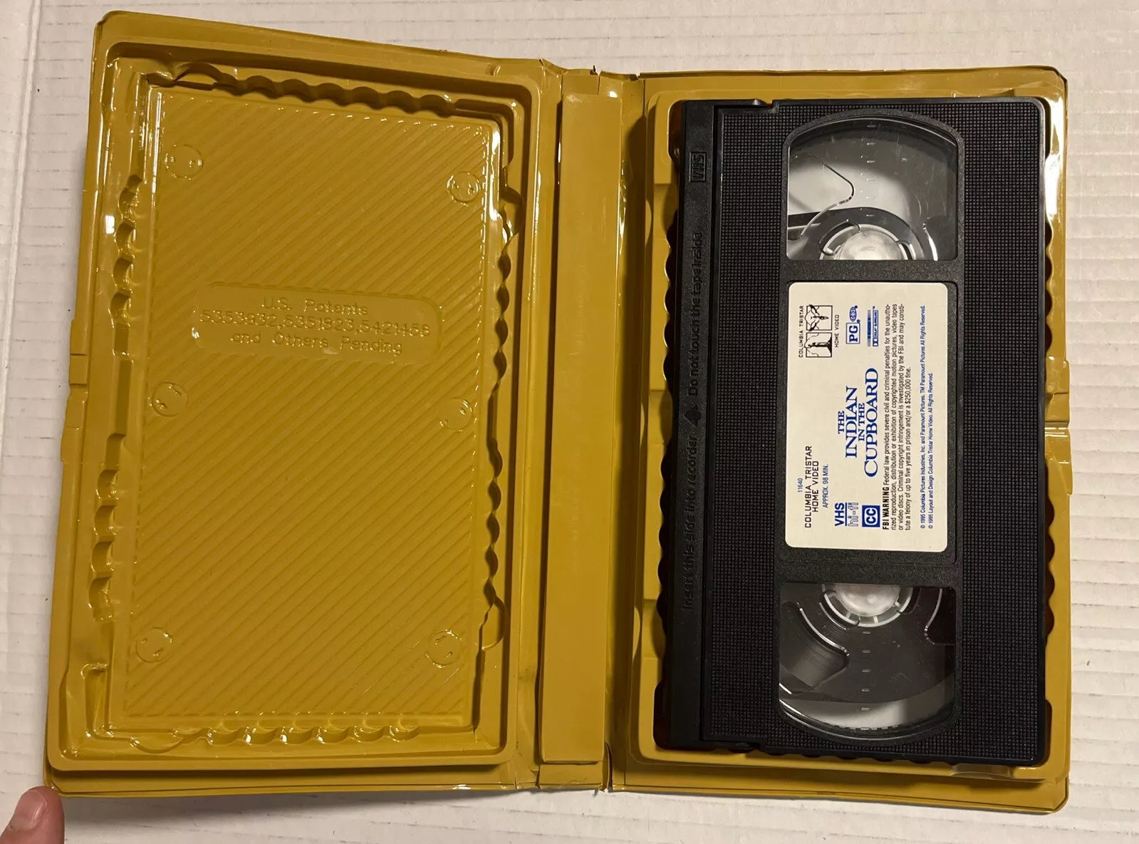 The Indian in the Cupboard With Key - VG+ VHS Tape 1996 USA Columbia Tristar Home Video - Shuga Records