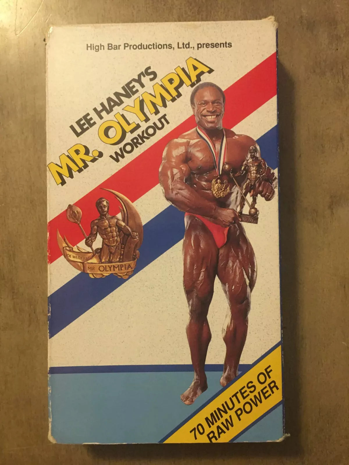 Lee Haney's Mr. Olympia Workout - VG+ VHS 1988 High Bar Productions, Ltd. Tape - Shuga Records
