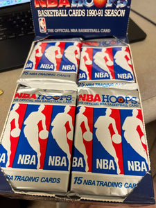 rare 1990 nba hoops cards 1) One Pack