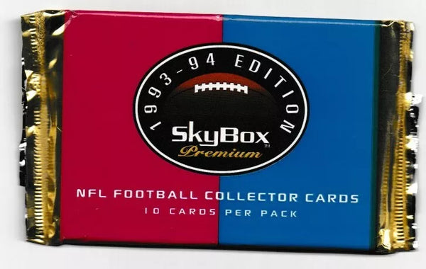 (1) One Pack - 1993-1994 SkyBox Premium NFL Football Trading - 10 Cards - Shuga Records