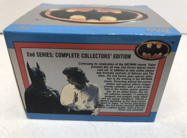New Sealed 1989 BATMAN The Movie Topps 2nd Series Trading Card Complete Collector's Edition Set - 143 Cards & 22 Stickers - Shuga Records