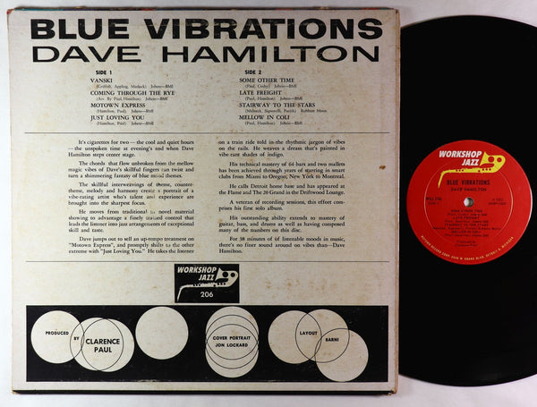 Dave Hamilton - Blue Vibrations LP - VG+ LP Record 1963 Workshop Mono DG Original Vinyl - Jazz / Post Bop - Shuga Records
