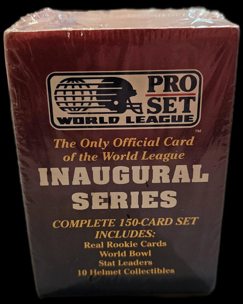 New - 1991 Pro Set World League Inaugural Series Football 150 Card Set Factory Sealed