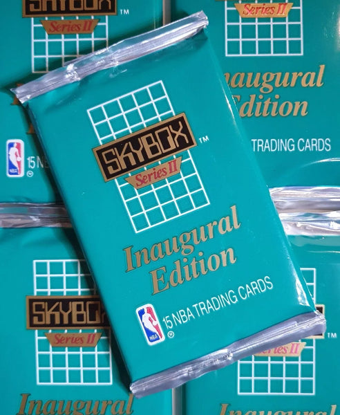 (1) One Pack - New Sealed Skybox 1990-1991 Series2 /  II NBA Basketball Trading Card Pack - 15 Cards - Shuga Records