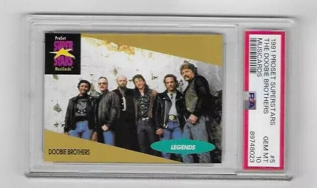 DOOBIE BROTHERS - 1991 PROSET SUPERSTARS MUSICARDS #5 Card - MINT PSA 10 GEM MINT - Shuga Records