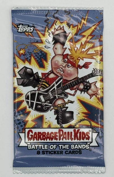 (1) One Pack - New Sealed 2017 TOPPS Garbage Pail Kids Battle Of The Bands GPK Trading Sticker Cards - 8 Sticker Cards - Shuga Records