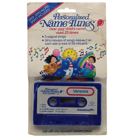 Unknown Artist – Personalized Name Tunes Music Cassettes (Vanessa) - Used Cassette 1986 Kidselebration Blue Tape - Children's