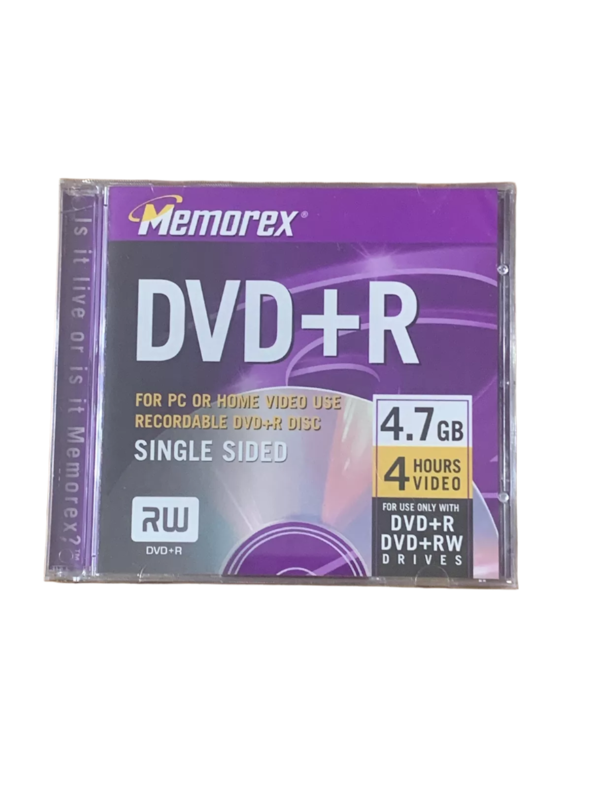 Memorex DVD+R 4.7GB 120 Minute Blank Recordable Disc - New Sealed - Shuga Records