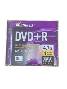 Memorex DVD+R 4.7GB 120 Minute Blank Recordable Disc - New Sealed - Shuga Records