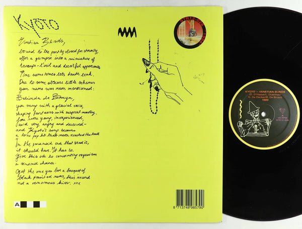 Kyoto / Zoe Sinatra – Venetian Blinds / Mais Qu’Est-Ce Que Tu Fumes? - VG+ 12" SIngle Record 2019 Stroom Belgium Vinyl - Synth-pop - Shuga Records
