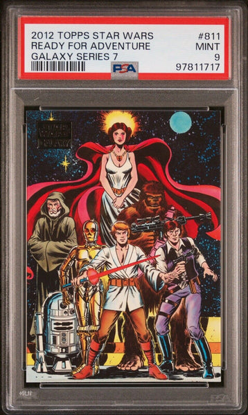2012 TOPPS STAR WARS READY FOR ADVENTURE Card 86/811 - GALAXY SERIES 7 - PSA 9 - Shuga Records