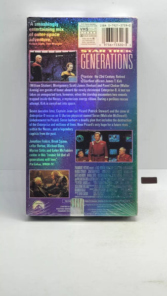 Star Trek Generations (1994) Used VHS 1995 Paramount Tape - Shuga Records