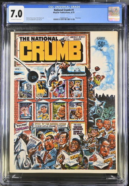 1975 MAYFAIR NATIONAL CRUMB Magazine - Issue #1 Graded CGC 7.0 JERRY GRANDENETTI - Shuga Records