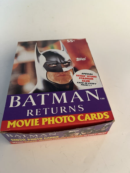 (1) One New Pack 1991 Topps Batman Returns Movie Trading Card - 9 Cards - Shuga Records
