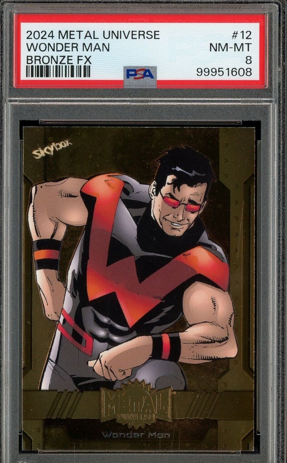Wonder Man - 2024 Skybox Metal Universe Bronze FX Card #12 PSA 8 NM MT 123/150 - Shuga Records