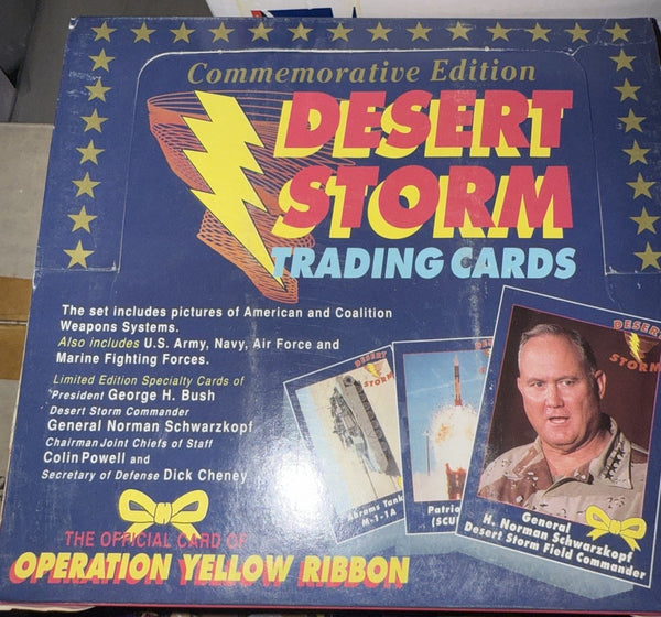 (1) One Set - 1991 TOPPS Desert Storm Operation Yellow Ribbon Trading Card Set - 60 Cards - Shuga Records