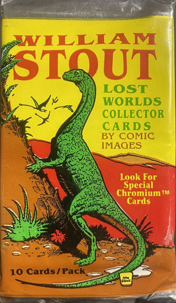 (1) One Pack - Comic Images 1993 William Stout Lost Worlds Fantasy Art Trading Card - 10 Cards - Shuga Records