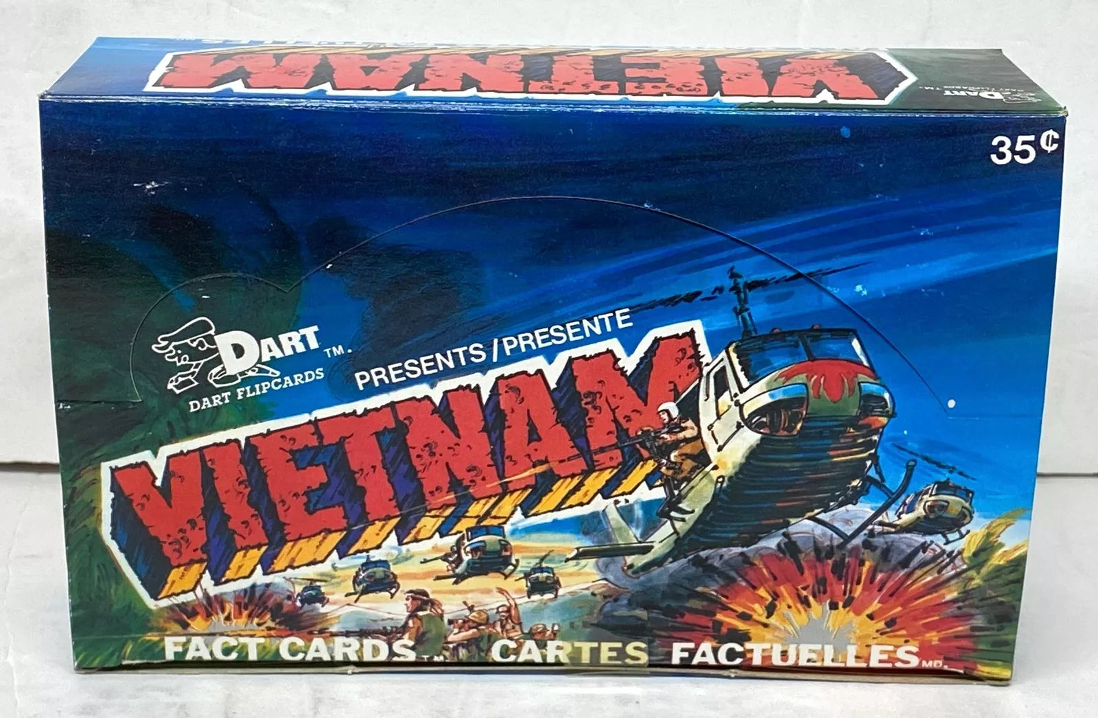 1) One Pack - 1988 DART FLIPCARDS Vietnam Fact Cards Series 1