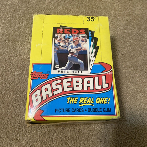 (1) One Pack - New Sealed Topps 1986 MLB Baseball Trading Card Pack - 15 Cards - Shuga Records