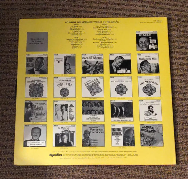 Mariachi Vargas de Tecalitlán - Lo Mejor Del Mariachi Vargas de Tecalitlán (1967) - VG+ 2 LP Record 1972 RCA Victor USA Vinyl - Latin / Mariachi - Shuga Records