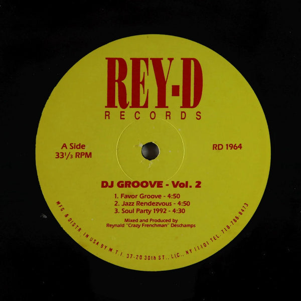 Reynald "Crazy Frenchman" Deschamps / Earth People – DJ Groove - Vol. 2 - VG+ 12" Single Record 1992 Rey-D USA Vinyl - House / Deep House