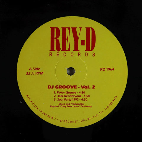 Reynald "Crazy Frenchman" Deschamps / Earth People – DJ Groove - Vol. 2 - VG+ 12" Single Record 1992 Rey-D USA Vinyl - House / Deep House