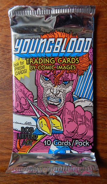 (1) One Pack - 1992 Comic Images Youngblood Trading Card Rob Liefeld Art - 10 Cards - Shuga Records