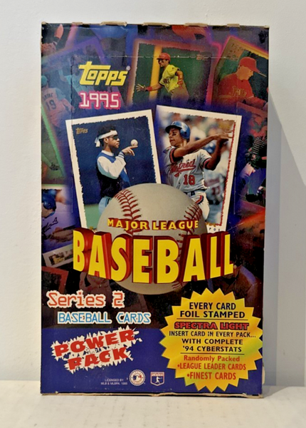 (1) One Pack - New Sealed 1995 TOPPS Series 2 MLB Baseball Trading Card Pack - 13 Cards - Shuga Records