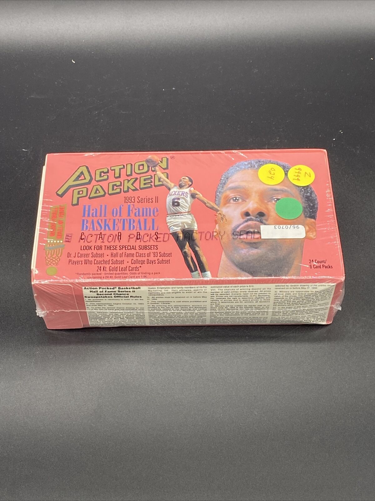(1) New One Pack - 1993 Action Packed NBA Hall of Fame Series II / 2 - Basketball Trading Card - 6 Cards Per Pack - Shuga Records