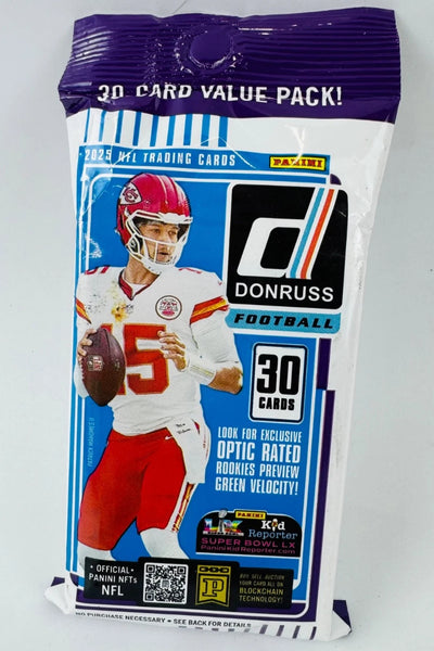 (1) One Pack - New Sealed 2025 DONRUSS Panini Series One RETAIL NFL Football Trading Hanger Box - 30 Cards - Shuga Records