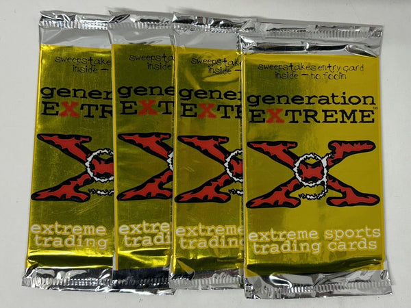 (1) One Pack - 1994 Vision GENERATION EXTREME X Trading Card - 10 Cards - Shuga Records